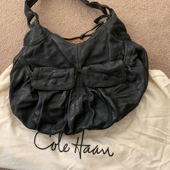 Cole Haan black leather bag - Picture 2 of 4